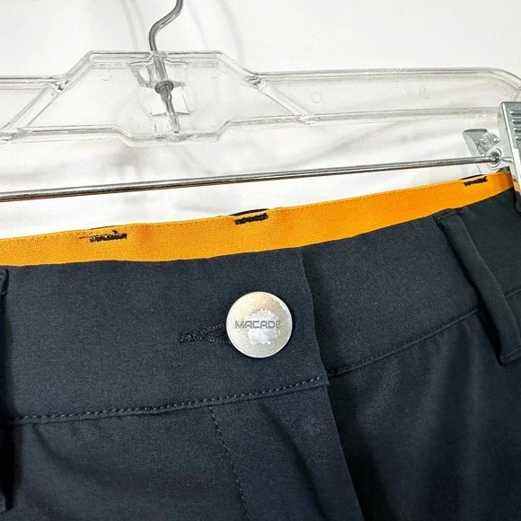 Macade Golf Size 34R Pants Black Slim Fit Performance Zipper Ankle Cuffs 1754 - Picture 6 of 11